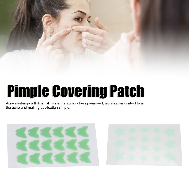 36Pcs Hydrocolloid Pimple Pads Covering Isolating Healing Cartoon Shape Cute