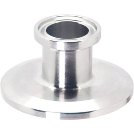 QiiMii Sanitary Concentric Reducer 1.5" x3/4" Tri Clamp Clover Stainless Steel 304 Sanitary Fitting End Cap Reducer