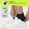 EKSHER 10 Pairs Unisex Plain Trainer Socks with Padded, Short