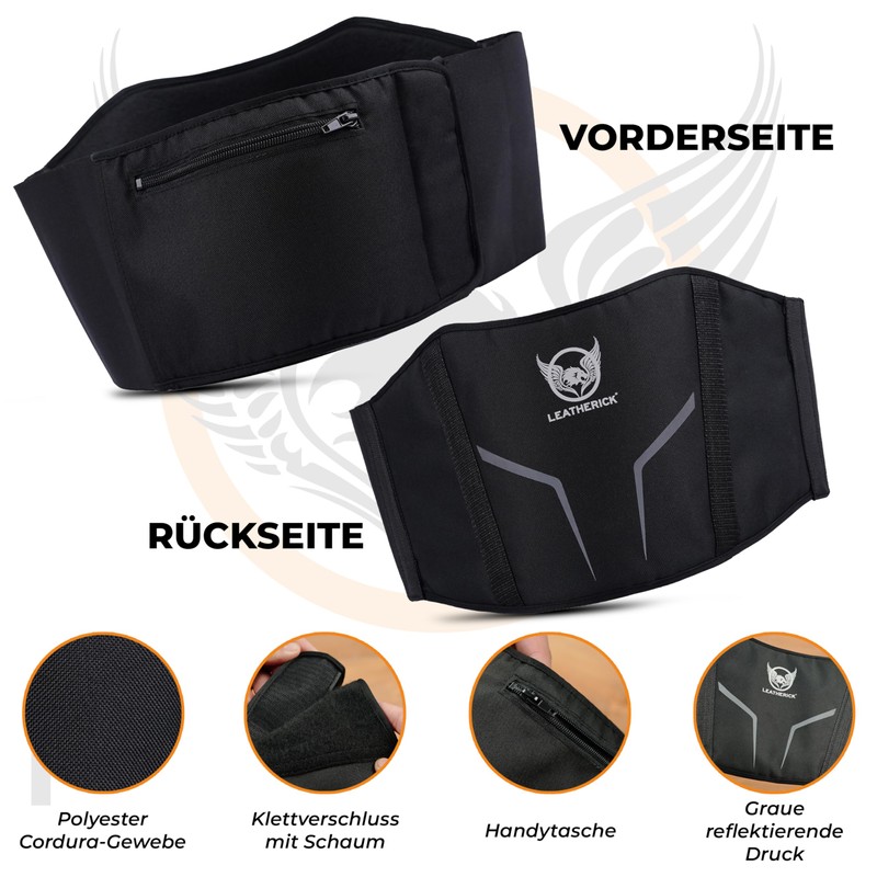 Leatherick Motorcycle Kidney Belt for Men and Women - 1000D