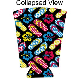 Flip Flop Pattern Pint Glass Coolie (1)