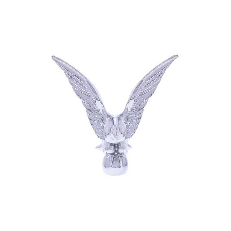 United Pacific 72007 Chrome American Eagle Hood Ornament, Metal Construction,