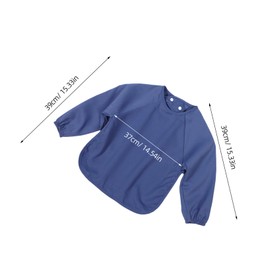 COLLBATH 6pcs Smock Bibs Long Sleeve Feeding Aprons for Breathable Comfortable Full Coverage for Eating Painting and Craft Activities