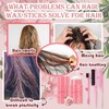 Hair Wax Stick Kit with 3 Brushes Comb Set,Long Lasting