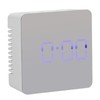 LED Mirror Clock Square Automatic Battery Powered Temperature Smart Clock