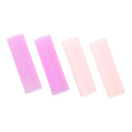 FOMIYES 4Pcs Nipper Protective Cover for Nail Cuticle Scissors for Manicure Pedicure Tools Pink Rose Red Durable Reusable for Home Use