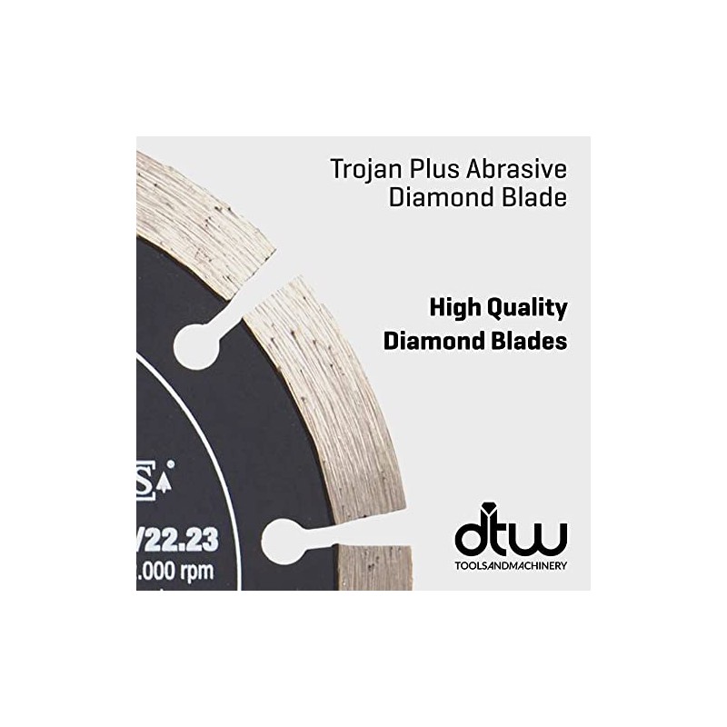 Trojan Plus Abrasive 125mm Diamond Cutting Blade