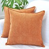 Oveesha Orange Pillow Covers 18x18 Pack of 2 Zigzag Geometric