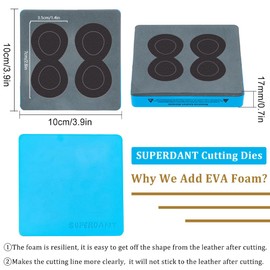 SUPERDANT Leather Bracelets Cutting Dies Round Chain Bracelet Leather Die Cutter Faux Leather Die Cuts Machine Leather Craft Punch Tool for Wristband Jewelry Making DIY Wooden Dies for Crafters