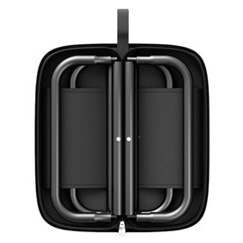 FENGSHENG-SHOP Camping Stool with Ultralight Folding Frame, Collapsible Stool with Zippered Carrying Bag Seating for Outdoor Hunting Fishing Hiking Backpacking Travel Tent Beach (Black)