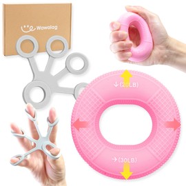 【理学療法士が推薦】 Wawalag 握力 トレーニング ハンドグリップ 指 筋トレ エクササイズ リハビリ 高齢者 ボケ防止 グッズ プレゼント (ソフト)