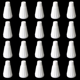 Ceramic Wire Connector FMHXG 20PCS White High Temperature Porcelain Wire Connectors Ceramic Twist Caps for High Temperature Repairs, Screw Wire Connector (Small)