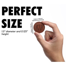 CybGene Golf Ball Markers (Tan, Set of 2) - Golf Gifts for Men - Monogrammed Initial Leather Golf Markers Golf Accessories, Birthday, Christmas -M