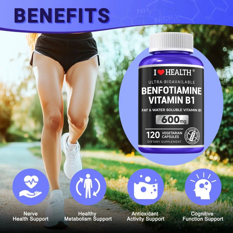 Suplemento I LOVE HEALTH Vitamina B1 de Benfotiamine Vitamin B1