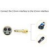 Niwieoi 2 PCS Headphone Jack Adapter,3.5mm to 6.35mm Audio Jack,Headphone