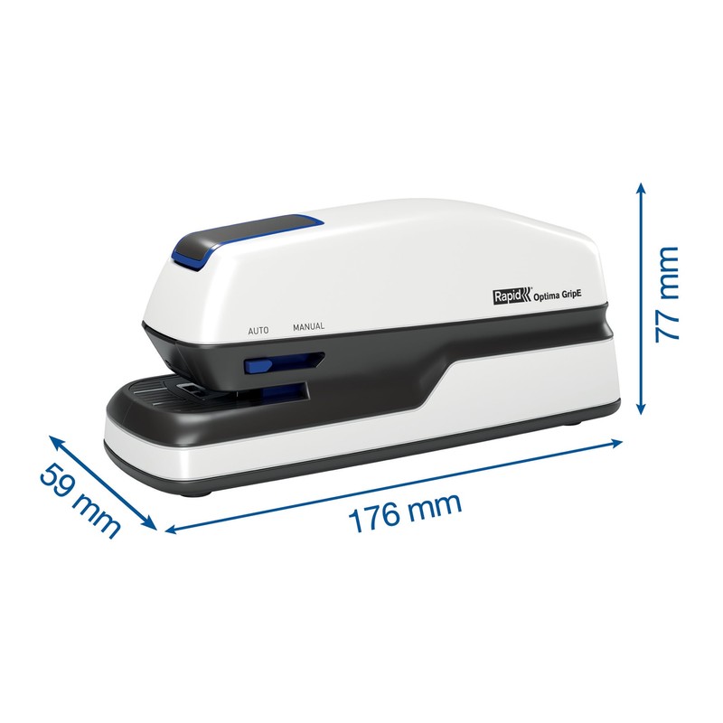 Rexel Optima Grip Half Strip Electric Stapler 26 mm Throat