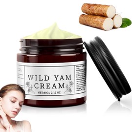 Wild Yam Cream, Organic Enriched Wild Yam Creme Wild Yam Cream Organic Wild Yam Cream Wild Yam Skin Cream für Hormonausgleich Organic Feuchtigkeitscreme Gesicht & Korper Hautpflege