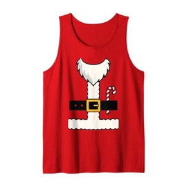 Funny Santa Costume Red Outfit for Holiday Family Fun Tank Top