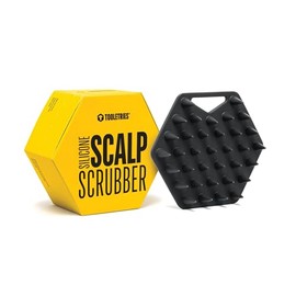 TOOLETRIES Cepillo de silicona para champú para el cuero cabelludo, cepillo para el crecimiento del cabello para hombres y mujeres, exfolia la caspa y