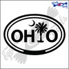 Eyecandy Decals Ohio South Carolina Palmetto Tree and Moon in