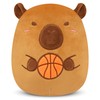 LSYDCARM Capybara Stuffed Animal, 8inch Cute Basketball Capybara Plushies for