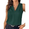 EVALESS Tank Tops for Women Trendy 2025 V Neck Pleated