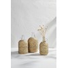 Mud Pie Woven Glass Vases, Brown
