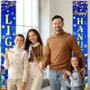 Avezano Happy Hanukkah Banner Hanukkah Chanukah Door Decorations Light It