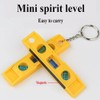 Yellow Magnetic Level Mini 3 Bubble Level, Strong Magnetic Level