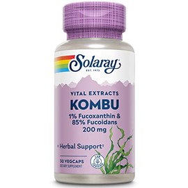 Solaray Fucoxanthin Special Formula Vegetarian Capsules, 400 mg, 30 Count