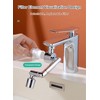 1080 Degree Rotating Multifunctional Extension Tap, Tap Attachment with Dual