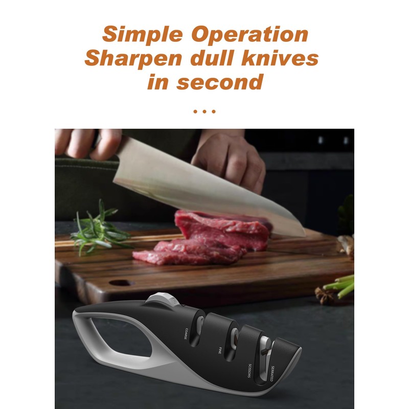 Professional 5 Angle Adjusted guides Knife Sharpener tool with Self-adapted