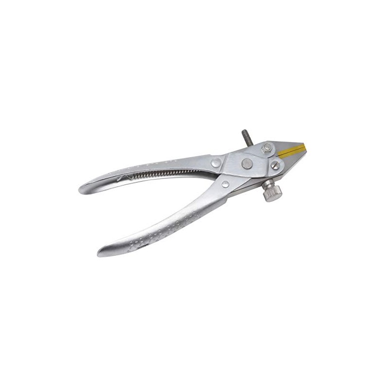 6-3/4" Brass-Lined Jaw Parallel Action Flat Nose Pliers with Adjustable