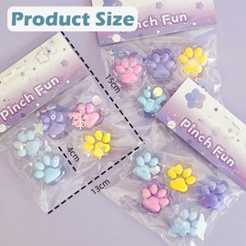 10PCS Cat Paw Squishy, Taba Squishy Paw, Squishy Paw, Mini Animals Stress Relief Toy, Soft Stress Relief Sensory Toys Novelty Fidget Toy for Adults and Kids Teenage Party