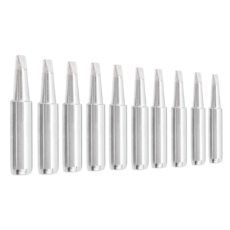 10Pcs Solder Iron Tip Brass Internal Heating Lead Free Soldering