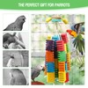 Bird Parrot Chewing Toy, MQUPIN Parrot Chew Toy, Colourful Natural