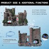 Aquarium Castle Fish Tank Bubbler Decorations for Aquatic Pets to