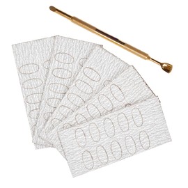 minkissy 1 Set Nail Cuticle Pusher Dead Skin Remove Tool Nail Cuticles Push Tool with Sandpaper