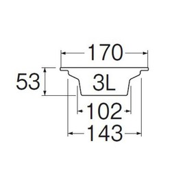 SANEI PH6210F-3L Garbage Strainer for Kitchen Drain LL, Copper
