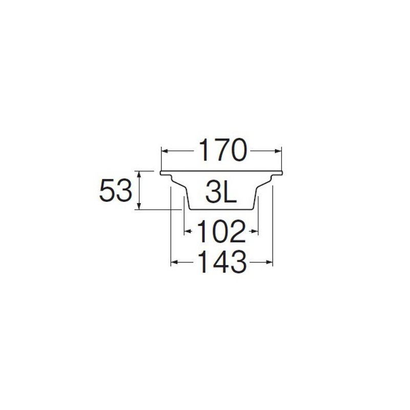 SANEI PH6210F-3L Garbage Strainer for Kitchen Drain LL, Copper
