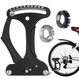 VOHESEA Speichenspannungsmesser: Fahrradspeichen Tension Meter Kalibrierwerkzeug, Aluminiumlegierung Fahrrad Speichenspanner Einstellwerkzeug mit 2 Speichenschlüssel,Geeignet für die Fahrradwartung