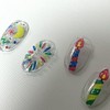 ˡᴬᴺᵀᶤˡ [Swa Stone] HBD Drawing Handmade Nail Tips - Short