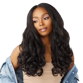 Sensationnel Curls kinksandco clip in - top lady 18 inch easy to use clips for natural 3c to 4c hair textures (S1B/350)