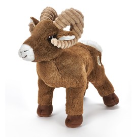 The Petting Zoo Big Horn Sheep Stuffed Animal Plushie, Gifts for Kids, Wild Onez Zoo Animals, Sheep Plush Toy, 12 inches