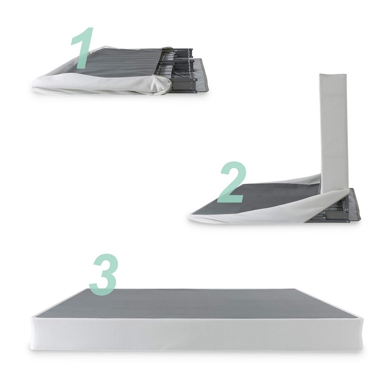 ZINUS No Assembly Metal Box Spring / 7.5 Inch White