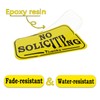 Small No Soliciting and Do Not Disturb Signs for Door,