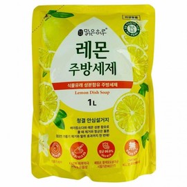 Malgeunharu Lemon Dish Soap Refill 1L Pack of 5 5ea