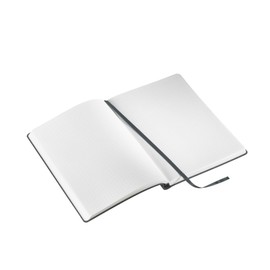 Hahnemühle Manuscript Notizbuch beige | DIN A5 | 96 Blatt/192 Seiten | Nachhaltiges Notizbuch aus recyceltem Leder mit Wasserzeichen-Papier