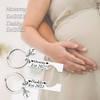 New Mom Dad Pregnancy Keychain for First Time Parents -
