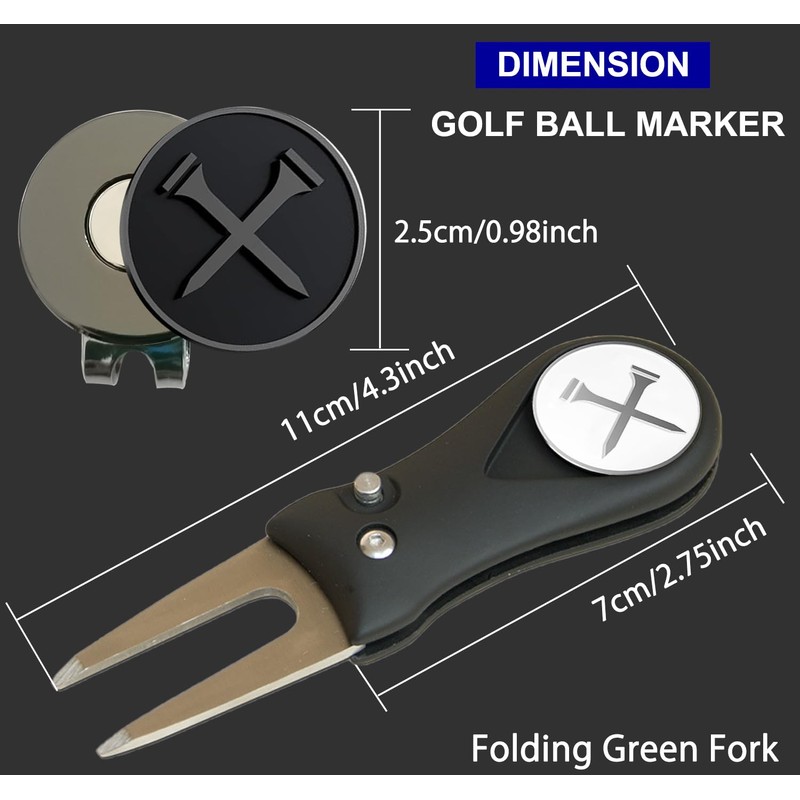 Adhere Golf ball Markers Soft Enamel golf ball markers with